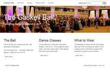 Tablet Screenshot of gaskellball.com